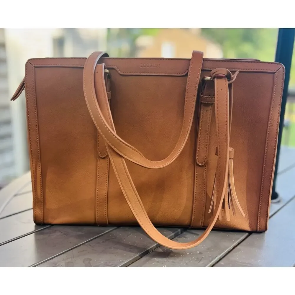 ECOSUSI Laptop Tote Fits Up to 15.6 Inch Briefcase for Women Office Handbags...